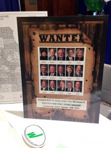 This poster appeared at the Club for Growth's table at the Conservative Political Action Conference last month in St. Charles. 
