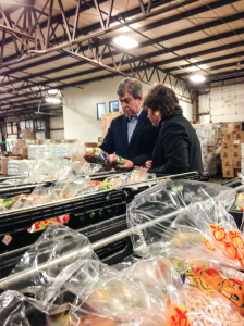 Sen. Roy Blunt tours the Food Bank of Central and Northwest Missouri in Columbia, Mo. (PoliticMo Photo)